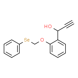 ChemSpider 2D Image | 1-{2-[(Phenylselanyl)methoxy]phenyl}-2-propyn-1-ol | C16H14O2Se