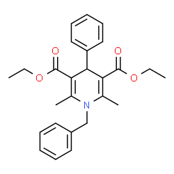 ChemSpider 2D Image | Diethyl 1-benzyl-2,6-dimethyl-4-phenyl-1,4-dihydro-3,5-pyridinedicarboxylate | C26H29NO4
