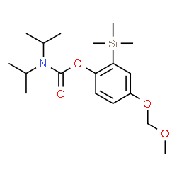 ChemSpider 2D Image | 4-(Methoxymethoxy)-2-(trimethylsilyl)phenyl diisopropylcarbamate | C18H31NO4Si