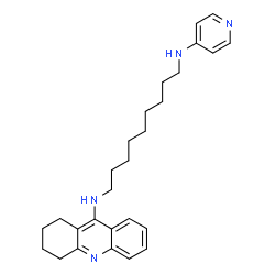 ChemSpider 2D Image | N-(4-Pyridinyl)-N'-(1,2,3,4-tetrahydro-9-acridinyl)-1,9-nonanediamine | C27H36N4