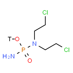 ChemSpider 2D Image | N,N-Bis(2-chloroethyl)(O-~3~H)phosphorodiamidic acid | C4H10TCl2N2O2P