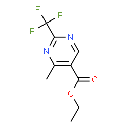 ChemSpider 2D Image | Ethyl 4-methyl-2-(trifluoromethyl)-5-pyrimidinecarboxylate | C9H9F3N2O2