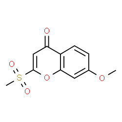 ChemSpider 2D Image | 7-Methoxy-2-(methylsulfonyl)-4H-chromen-4-one | C11H10O5S