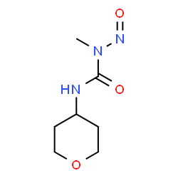 ChemSpider 2D Image | 1-Methyl-1-nitroso-3-(tetrahydro-2H-pyran-4-yl)urea | C7H13N3O3