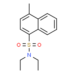 ChemSpider 2D Image | N,N-Diethyl-4-methyl-1-naphthalenesulfonamide | C15H19NO2S