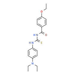 ChemSpider 2D Image | N-{[4-(Diethylamino)phenyl]carbamothioyl}-4-ethoxybenzamide | C20H25N3O2S
