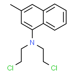 ChemSpider 2D Image | N,N-Bis(2-chloroethyl)-3-methyl-1-naphthalenamine | C15H17Cl2N
