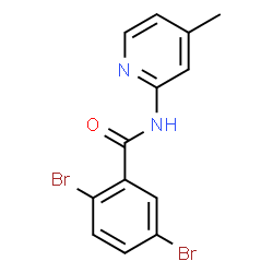 ChemSpider 2D Image | 2,5-Dibromo-N-(4-methyl-2-pyridinyl)benzamide | C13H10Br2N2O