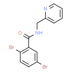 ChemSpider 2D Image | 2,5-Dibromo-N-(2-pyridinylmethyl)benzamide | C13H10Br2N2O
