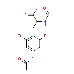 ChemSpider 2D Image | N,O-Diacetyl-2,6-dibromotyrosine | C13H13Br2NO5