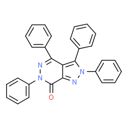 ChemSpider 2D Image | 2,3,4,6-Tetraphenyl-2,6-dihydro-7H-pyrazolo[3,4-d]pyridazin-7-one | C29H20N4O