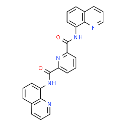 ChemSpider 2D Image | N,N'-Di(8-quinolinyl)-2,6-pyridinedicarboxamide | C25H17N5O2