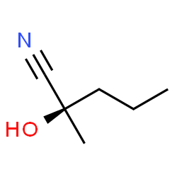 ChemSpider 2D Image | (2R)-2-hydroxy-2-methyl-pentanenitrile | C6H11NO