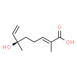 ChemSpider 2D Image | (2E,6R)-6-Hydroxy-2,6-dimethyl-2,7-octadienoic acid | C10H16O3