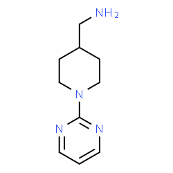 ChemSpider 2D Image | 1-(2-Pyrimidinyl)-4-piperidinemethanamine | C10H16N4