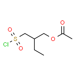 ChemSpider 2D Image | 2-[(Chlorosulfonyl)methyl]butyl acetate | C7H13ClO4S