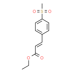 ChemSpider 2D Image | Ethyl (2E)-3-[4-(methylsulfonyl)phenyl]acrylate | C12H14O4S