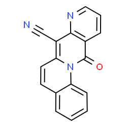 ChemSpider 2D Image | 12-Oxo-12H-quinolino[1,2-g][1,6]naphthyridine-7-carbonitrile | C17H9N3O