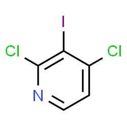 ChemSpider 2D Image | 2,4-Dichloro-3-iodopyridine | C5H2Cl2IN