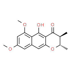 ChemSpider 2D Image | (2S,3S)-5-Hydroxy-6,8-dimethoxy-2,3-dimethyl-2,3-dihydro-4H-benzo[g]chromen-4-one | C17H18O5