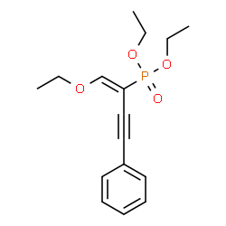 ChemSpider 2D Image | Diethyl [(1E)-1-ethoxy-4-phenyl-1-buten-3-yn-2-yl]phosphonate | C16H21O4P
