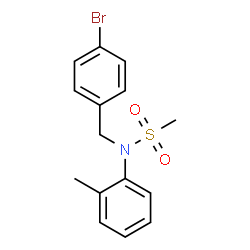 ChemSpider 2D Image | N-(4-Bromobenzyl)-N-(2-methylphenyl)methanesulfonamide | C15H16BrNO2S