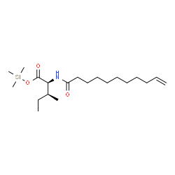 ChemSpider 2D Image | Trimethylsilyl N-10-undecenoyl-L-isoleucinate | C20H39NO3Si