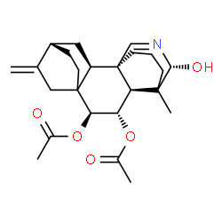 ChemSpider 2D Image | (6beta,7alpha,19R)-19-Hydroxy-4-methylatida-16,20-diene-6,7-diyl diacetate | C24H33NO5