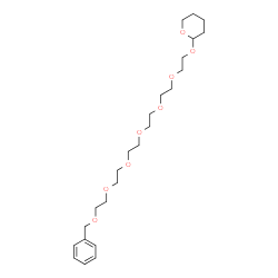 ChemSpider 2D Image | 2-[(1-Phenyl-2,5,8,11,14,17-hexaoxanonadecan-19-yl)oxy]tetrahydro-2H-pyran | C24H40O8