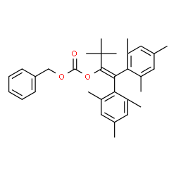 ChemSpider 2D Image | Benzyl 1,1-dimesityl-3,3-dimethyl-1-buten-2-yl carbonate | C32H38O3