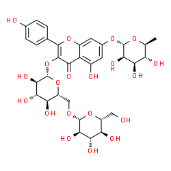 ChemSpider 2D Image | kaempferol 3-O-gentiobioside-7-O-rhamnoside | C33H40O20
