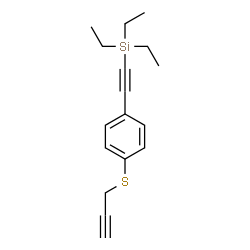 ChemSpider 2D Image | Triethyl{[4-(2-propyn-1-ylsulfanyl)phenyl]ethynyl}silane | C17H22SSi