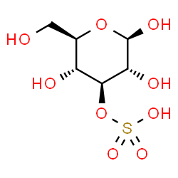 ChemSpider 2D Image | 3-O-Sulfo-beta-D-glucopyranose | C6H12O9S