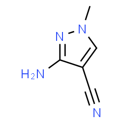 ChemSpider 2D Image | 1-Methyl-3-amino-4-cyanopyrazole | C5H6N4