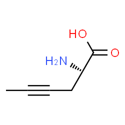 ChemSpider 2D Image | (2S)-2-Amino-4-hexynoic acid | C6H9NO2