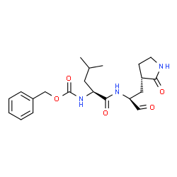 ChemSpider 2D Image | N~2~-[(Benzyloxy)carbonyl]-N-{(2S)-1-oxo-3-[(3S)-2-oxo-3-pyrrolidinyl]-2-propanyl}-L-leucinamide | C21H29N3O5