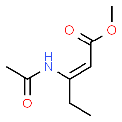 ChemSpider 2D Image | Methyl (2Z)-3-acetamido-2-pentenoate | C8H13NO3