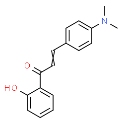 ChemSpider 2D Image | 3-[4-(Dimethylamino)phenyl]-1-(2-hydroxyphenyl)-2-propen-1-one | C17H17NO2