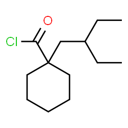 ChemSpider 2D Image | 1-(2-Ethylbutyl)cyclohexanecarbonyl chloride | C13H23ClO