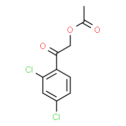 ChemSpider 2D Image | 2-(2,4-Dichlorophenyl)-2-oxoethyl acetate | C10H8Cl2O3