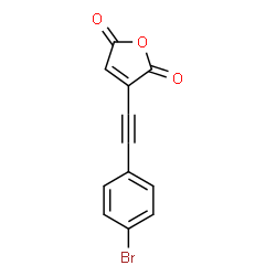 ChemSpider 2D Image | 3-[(4-Bromophenyl)ethynyl]-2,5-furandione | C12H5BrO3