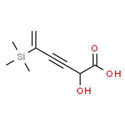 ChemSpider 2D Image | 2-Hydroxy-5-(trimethylsilyl)-5-hexen-3-ynoic acid | C9H14O3Si