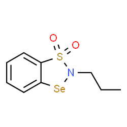 ChemSpider 2D Image | 2-Propyl-1,3,2-benzothiaselenazole 1,1-dioxide | C9H11NO2SSe