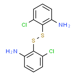 ChemSpider 2D Image | 2,2'-Disulfanediylbis(3-chloroaniline) | C12H10Cl2N2S2
