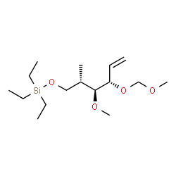 ChemSpider 2D Image | (5S,6S,7S)-10,10-Diethyl-6-methoxy-7-methyl-5-vinyl-2,4,9-trioxa-10-siladodecane | C16H34O4Si