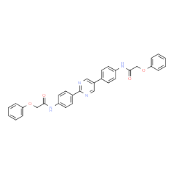 ChemSpider 2D Image | N,N'-(2,5-Pyrimidinediyldi-4,1-phenylene)bis(2-phenoxyacetamide) | C32H26N4O4
