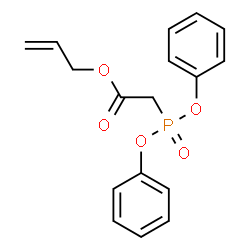 ChemSpider 2D Image | Allyl (diphenoxyphosphoryl)acetate | C17H17O5P