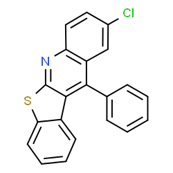ChemSpider 2D Image | 9-Chloro-11-phenyl[1]benzothieno[2,3-b]quinoline | C21H12ClNS