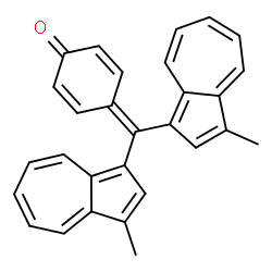 ChemSpider 2D Image | 4-[Bis(3-methyl-1-azulenyl)methylene]-2,5-cyclohexadien-1-one | C29H22O