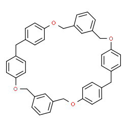 ChemSpider 2D Image | 7,15,25,33-Tetraoxaheptacyclo[32.2.2.2~3,6~.2~16,19~.2~21,24~.1~9,13~.1~27,31~]hexatetraconta-1(36),3,5,9(44),10,12,16,18,21,23,27(39),28,30,34,37,40,42,45-octadecaene | C42H36O4